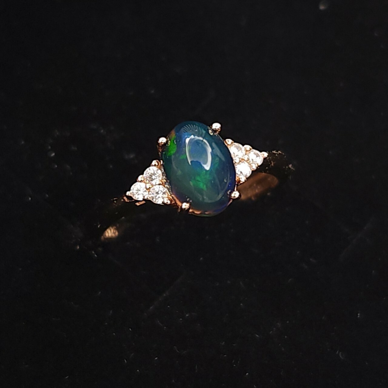 925銀戒指 蛋白石戒指