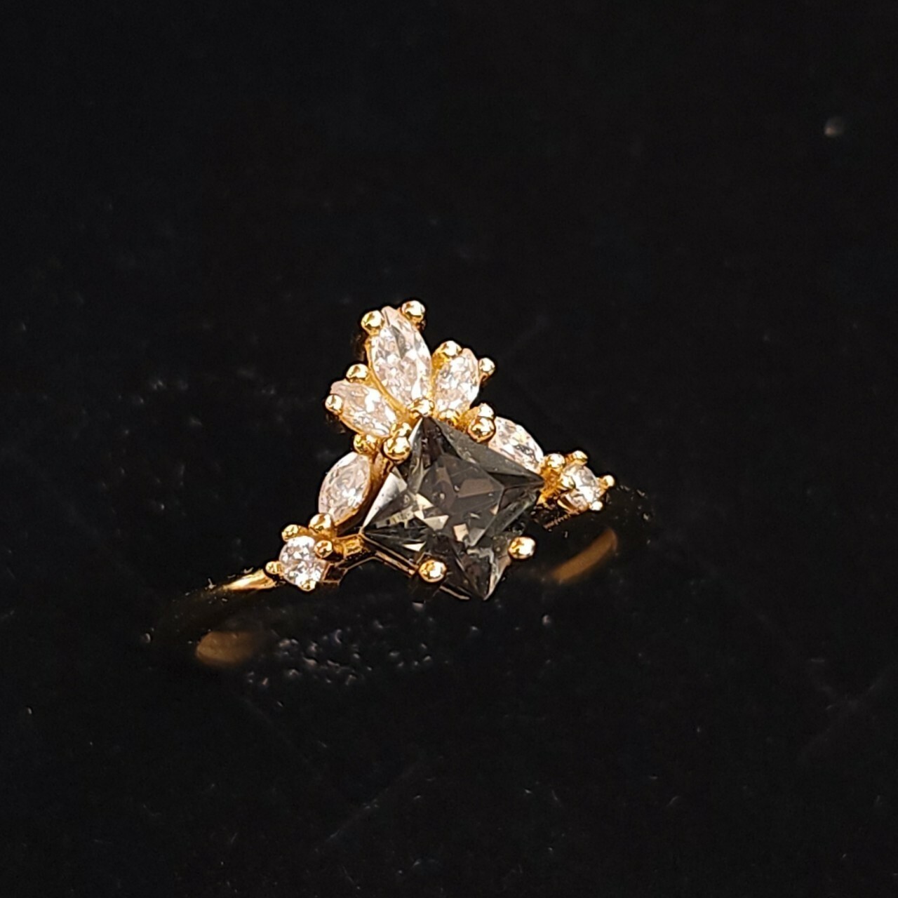 925銀戒指 茶晶戒指