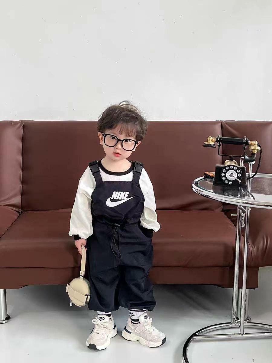 ✔️日單 𝐍𝐢𝐤𝐞 長袖Tee+背帶褲套裝