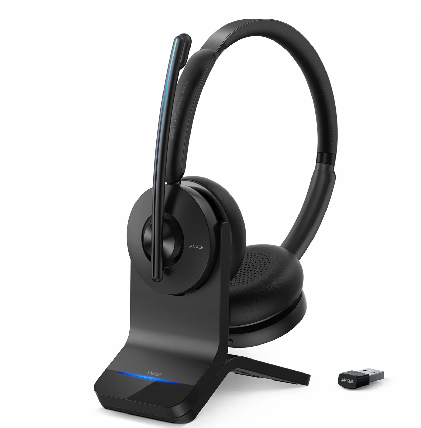 Anker PowerConf H500 無線辦公耳機連充電座