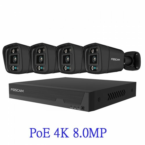 Foscam FN9108HE(8 Ch NVR) + V8EP(4K Camera) PoE Camera Set 8路超清網絡錄影機優惠套裝