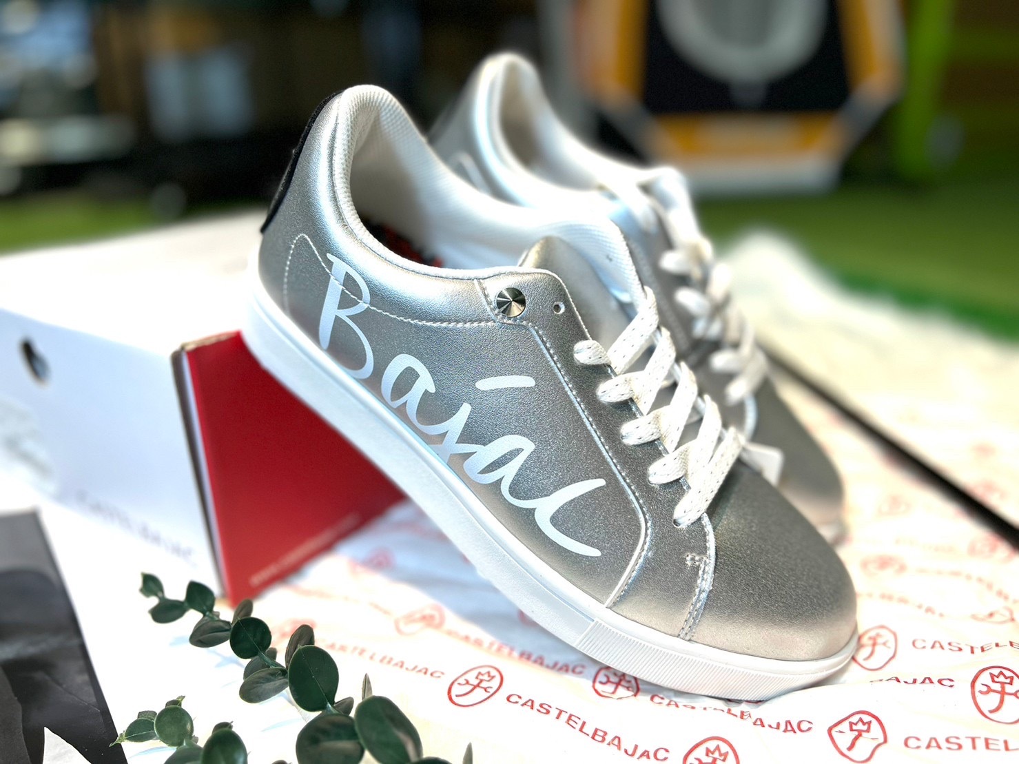 雙11🔥 法國品牌CASTELBAJAC GOLF 童趣藝術設計有釘高爾夫球鞋/韓版設計（女款)/MWA112033