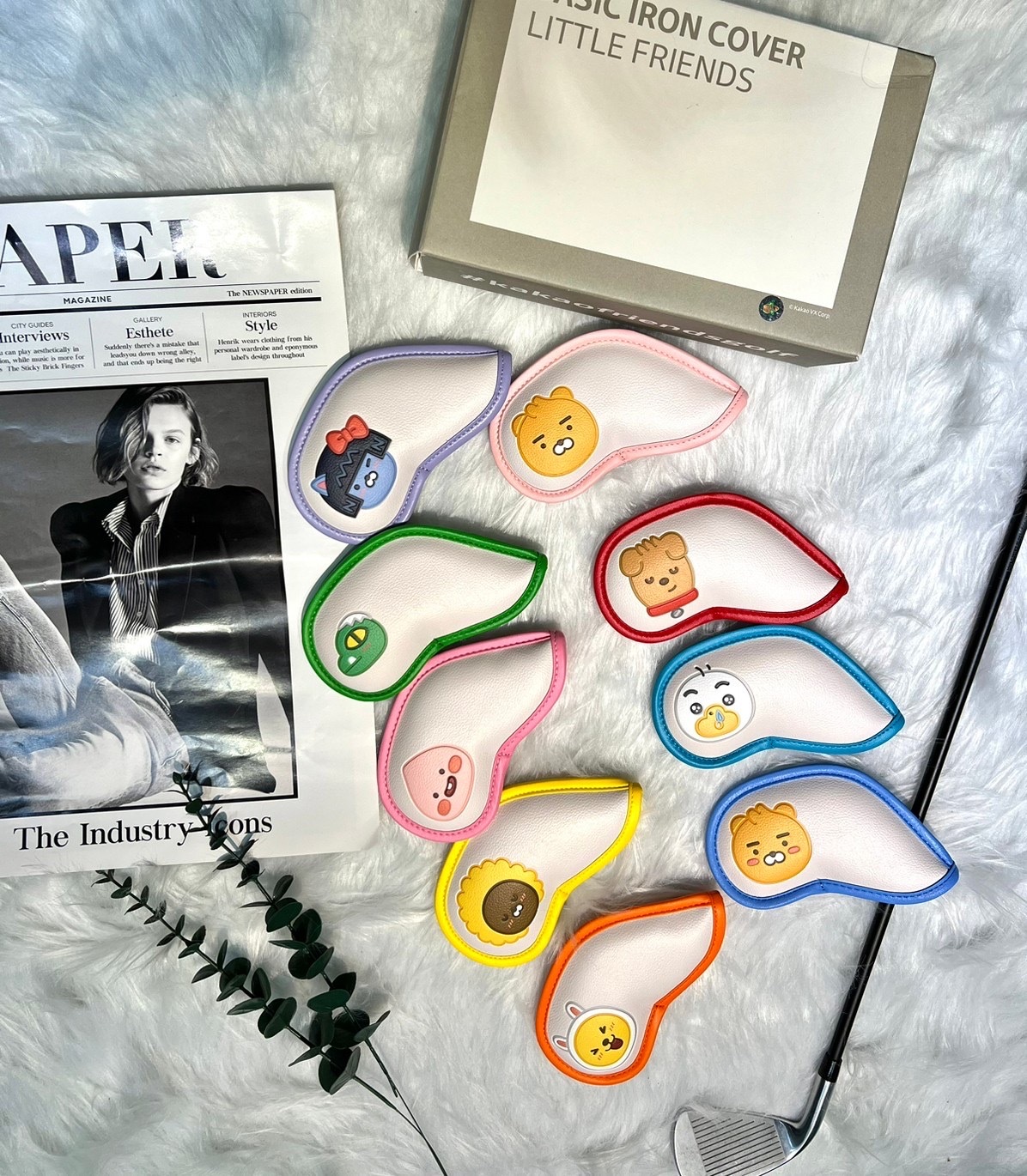 韓國正品Kakaofriend 好朋友一起的高爾夫球鐵桿桿套/IRON COVER/MWA112037