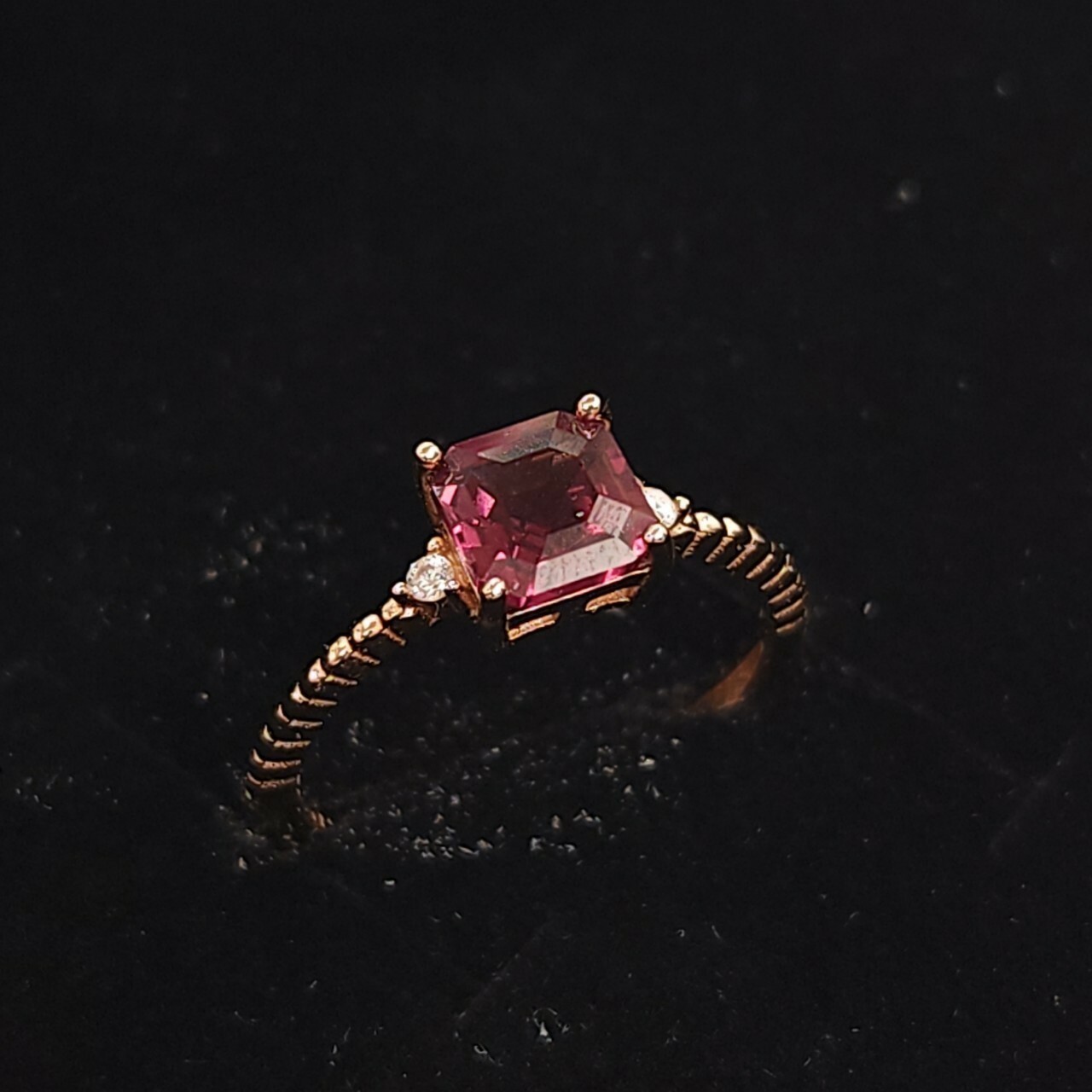 925銀戒指 紅石榴石戒指