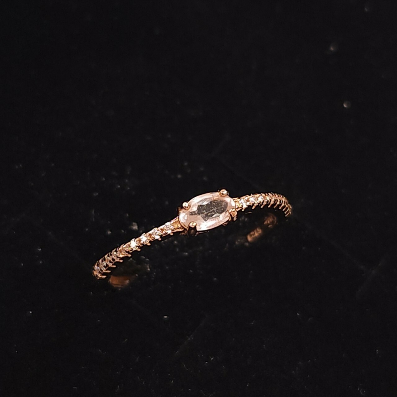 925銀戒指 白色剛玉戒指