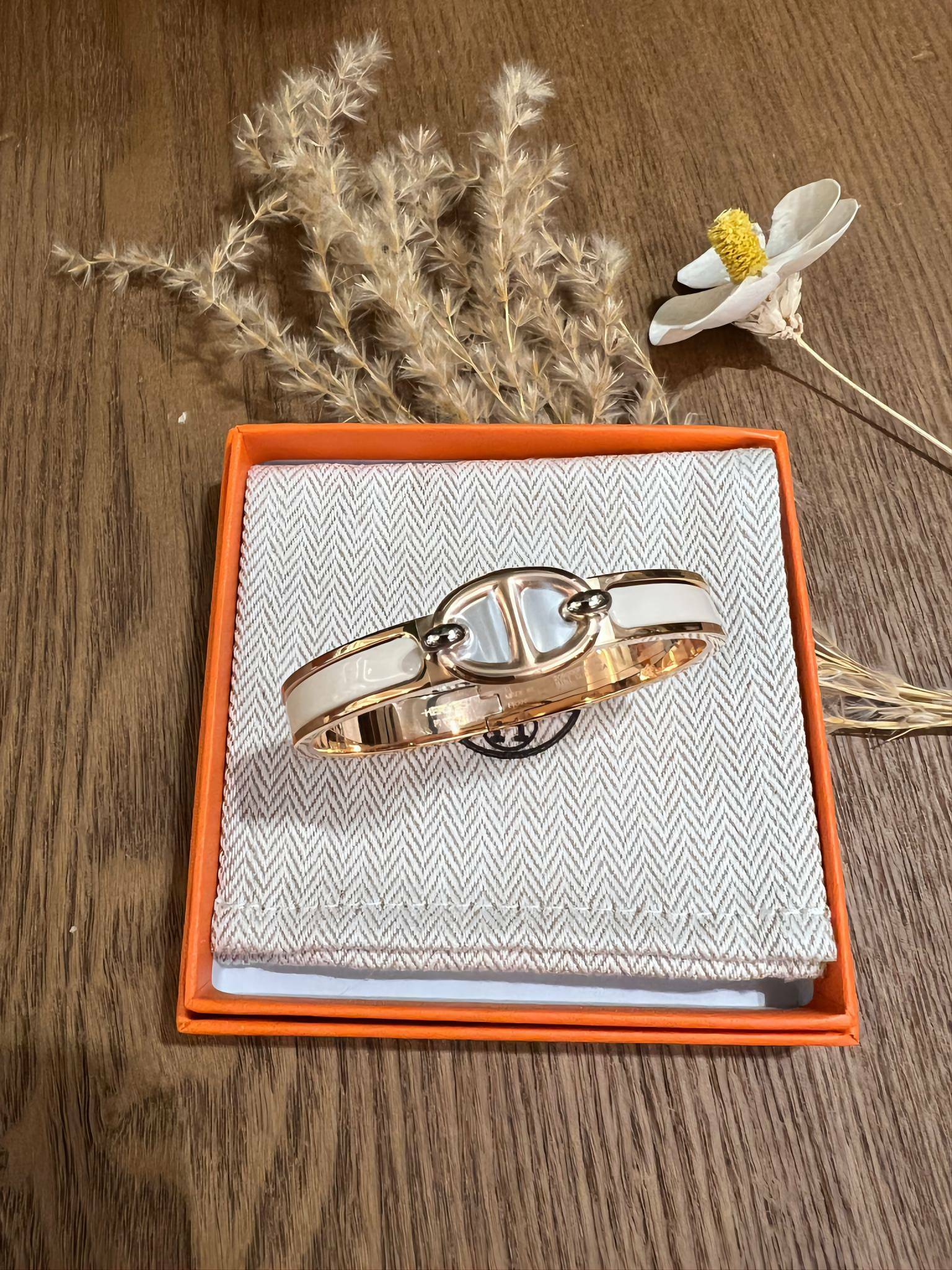 Mini clic chaine d’ancre bracelet pm 85 crème CD