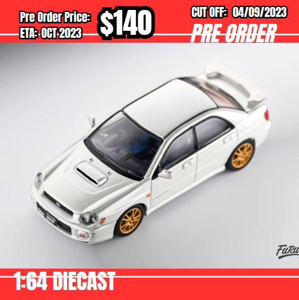PO-$140 * Furuya * 1:64 Subaru Impreza WRX Sti White [OD02/09]