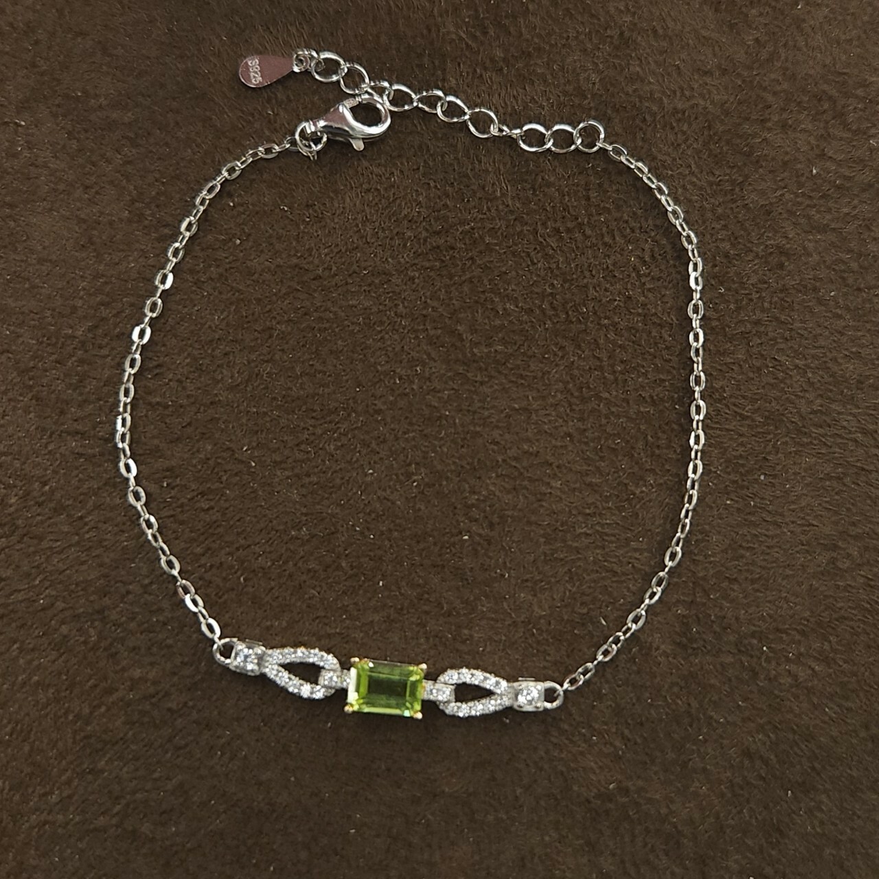 T414簡約時尚橄欖石手鍊