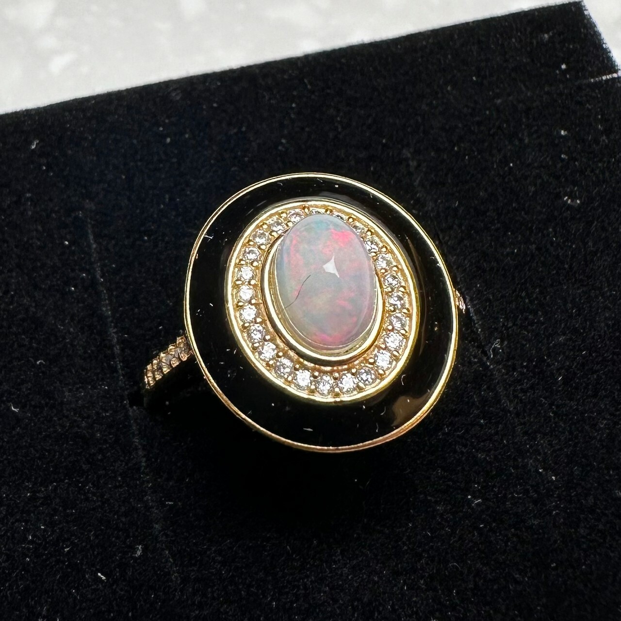 925銀戒指 蛋白石戒指