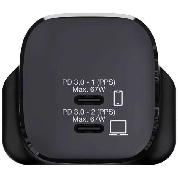 Verbatim 2 Port 67W PD 3.0 GaN Charger 66882