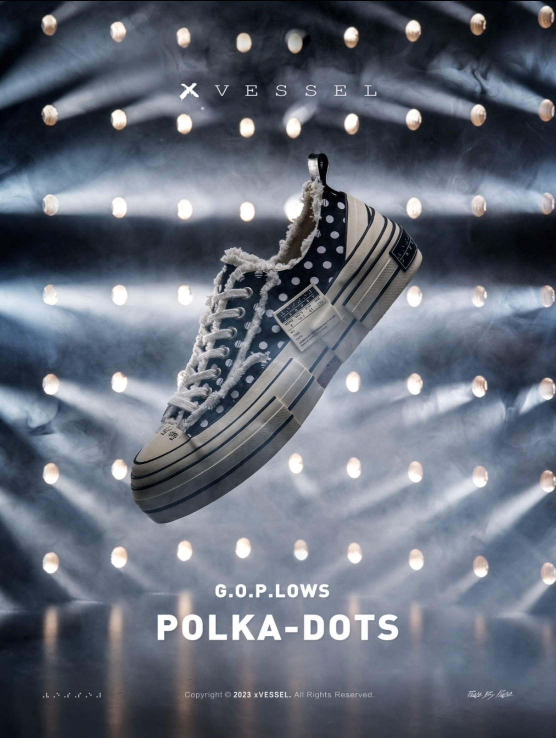 xVESSEL G.O.P. Lows Polka-Dots 波點 黑白 解構鞋