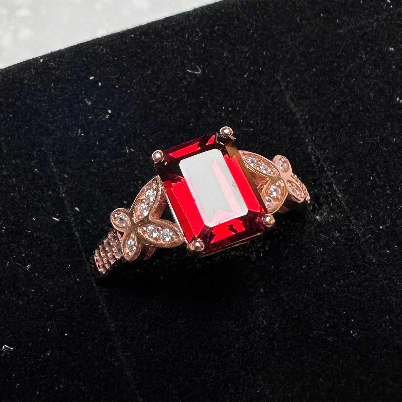 925銀戒指 紅石榴石戒指