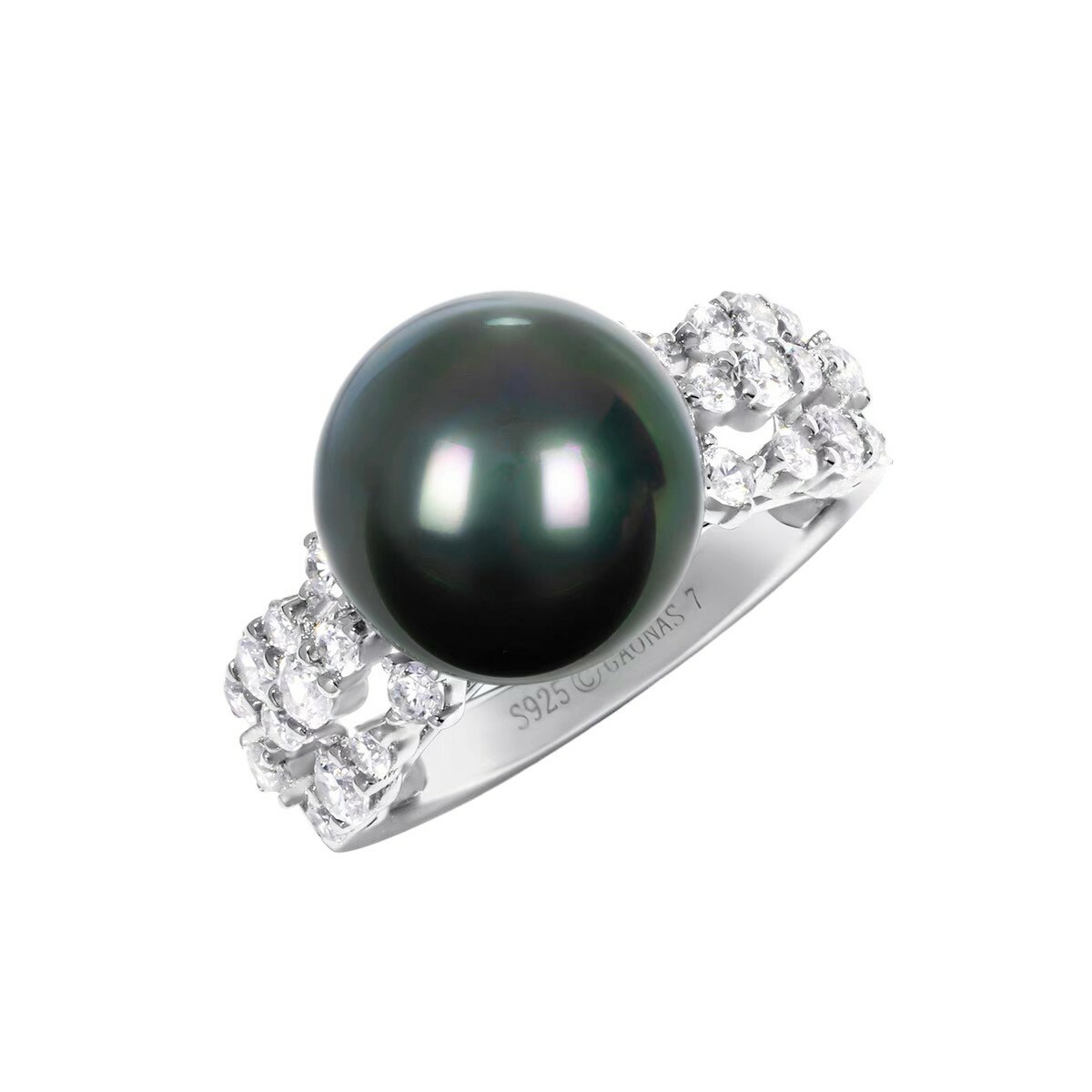 綠珍珠 925銀戒指