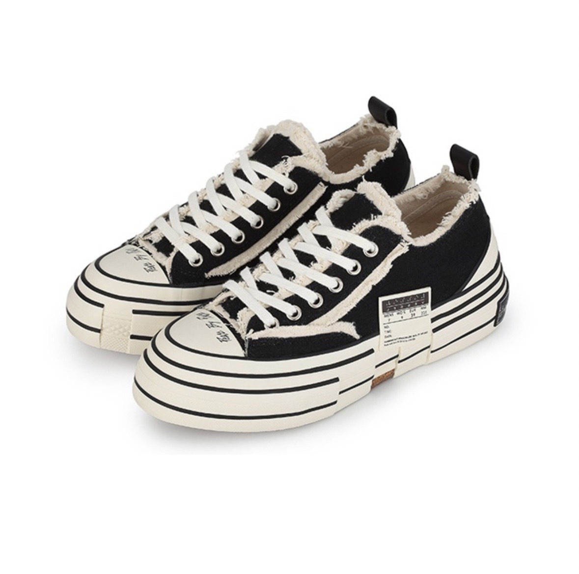 xVESSEL G.O.P. Levels Glow in the dark 夜光 內增高 黑白 解構鞋