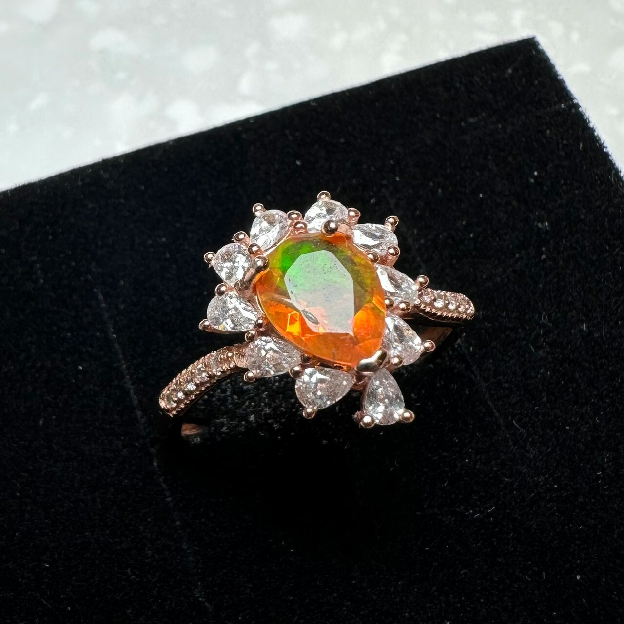 925銀戒指 蛋白石戒指