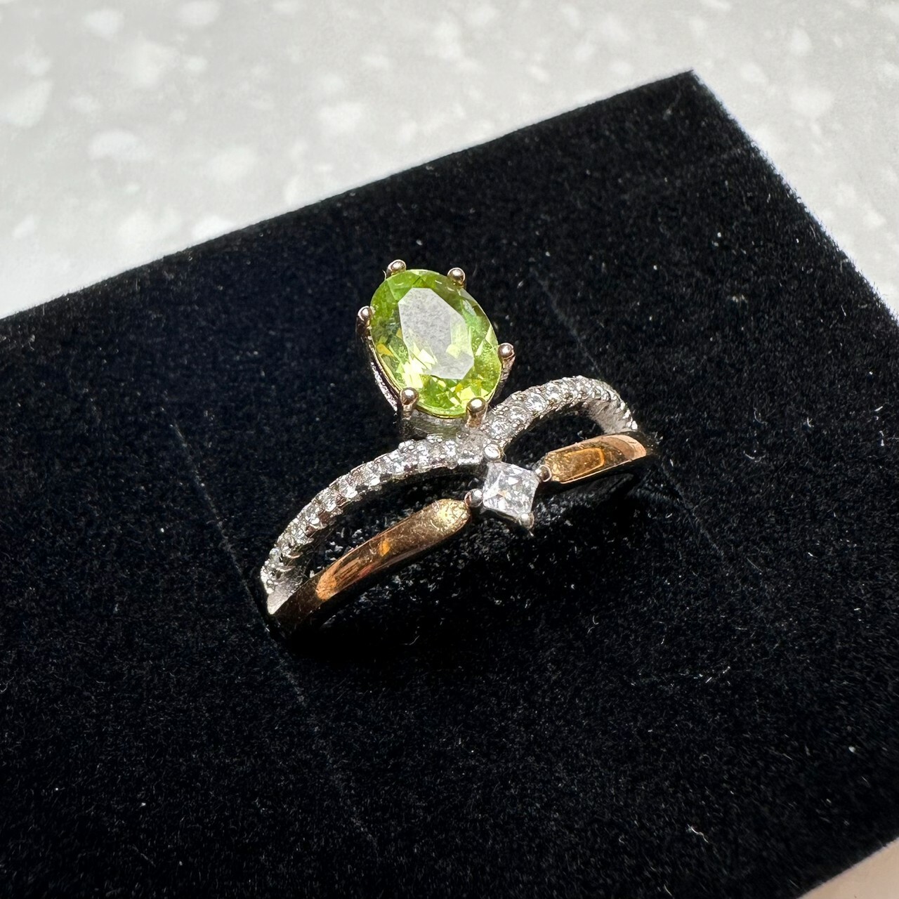 925銀戒指 橄欖石戒指