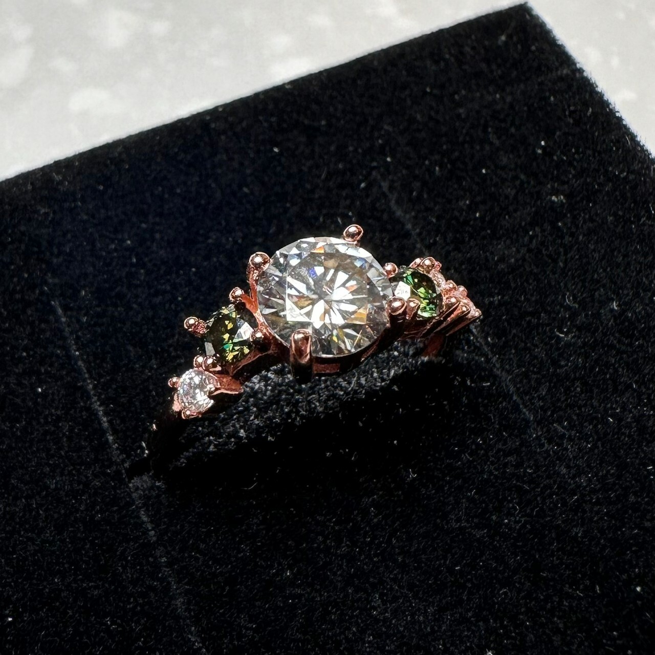 925銀戒指 莫桑鑽戒指