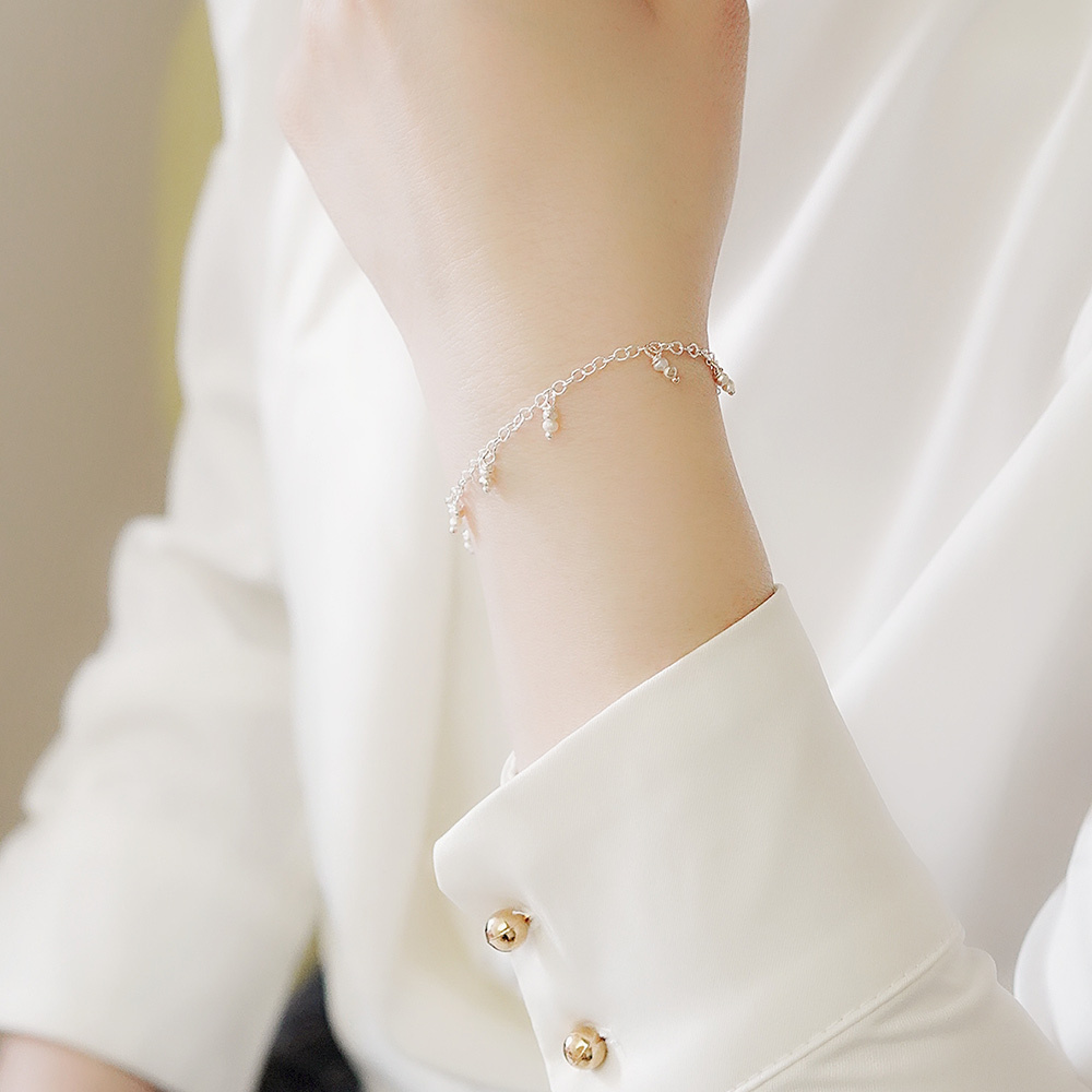 艾瑪的點點珍珠純銀手鍊(淡水珍珠)/SB938N| 小珍珠手鏈 925銀手鏈 氣質女生禮物
