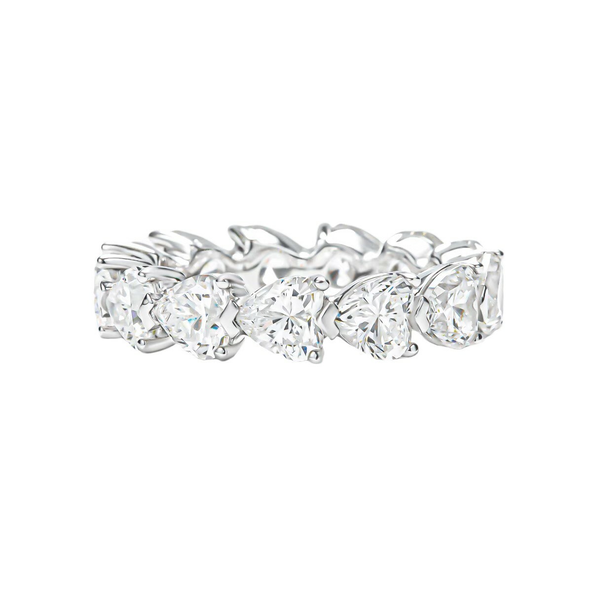 愛心排戒 925銀戒指