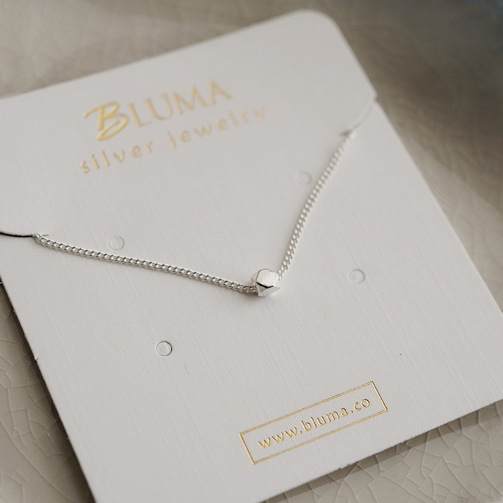 白晝方形純銀項鍊/SN921 | 簡約 方塊 女生鎖骨鏈 大學生畢業禮物 七夕