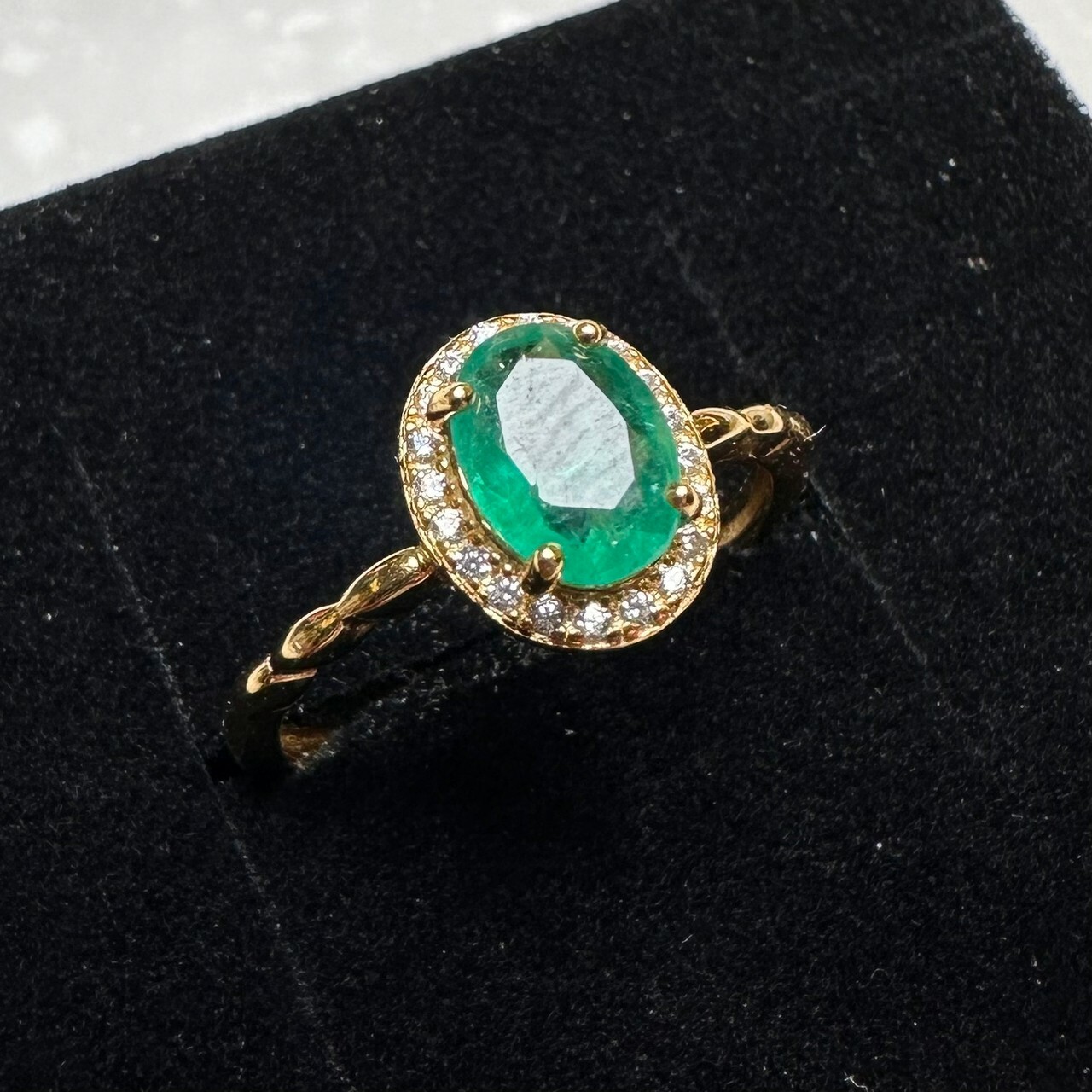 925銀戒指 祖母綠戒指