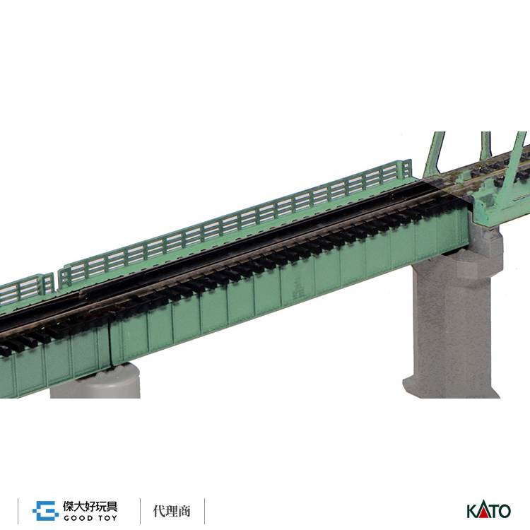 KATO 20-459 單線甲板箱梁鐵橋 124mm<S124T> (淺綠)