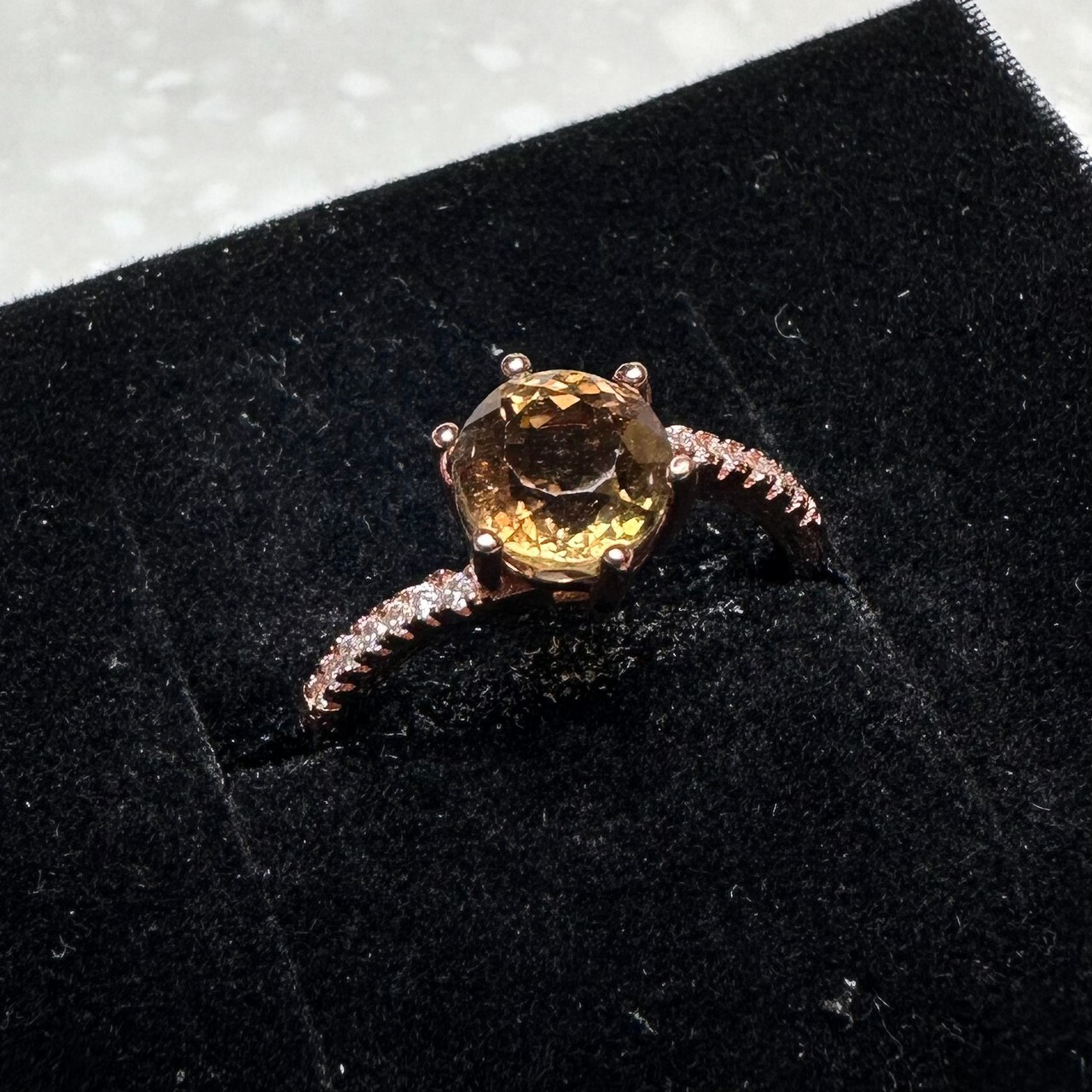 925銀戒指 黃水晶戒指