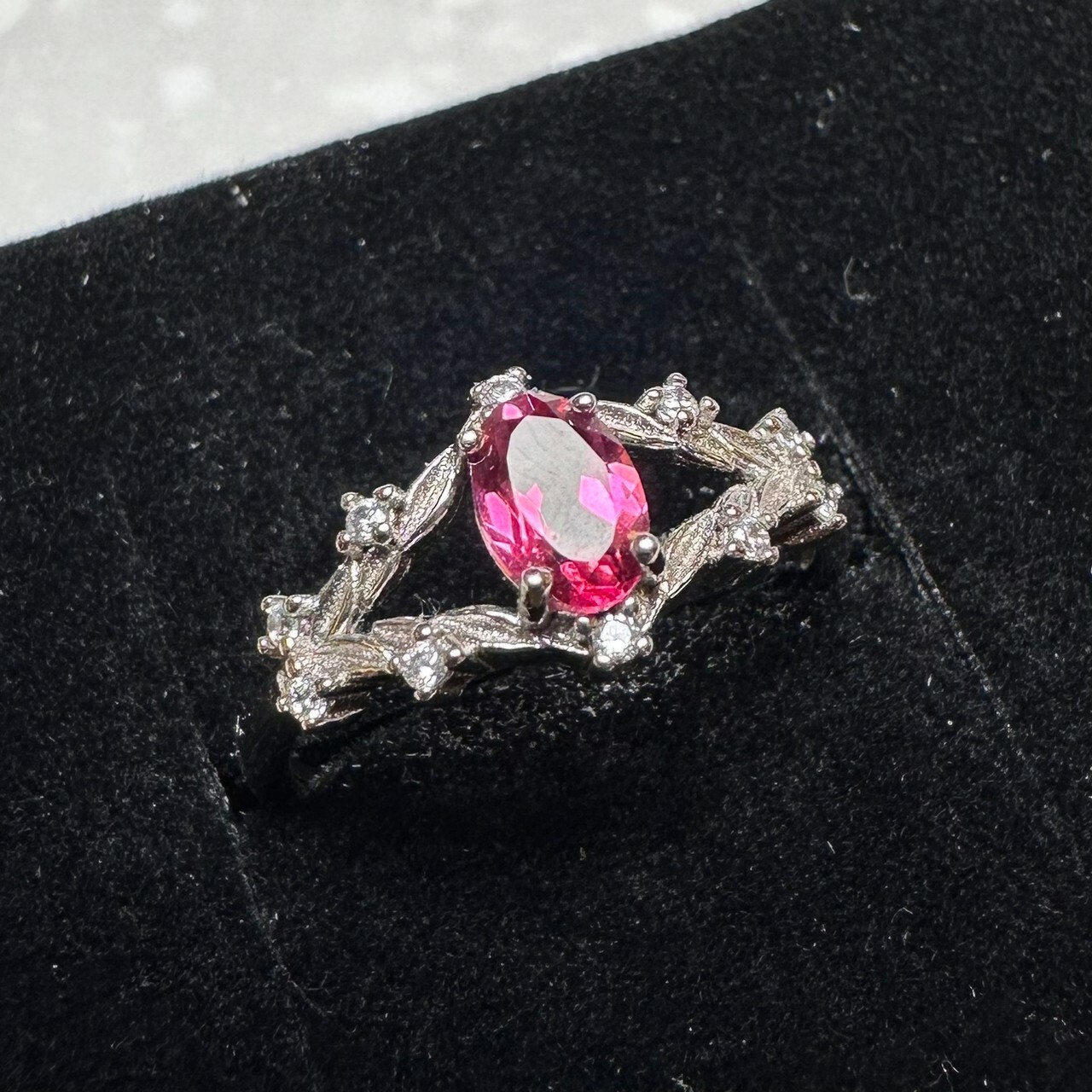 925銀戒指 紅石榴石戒指