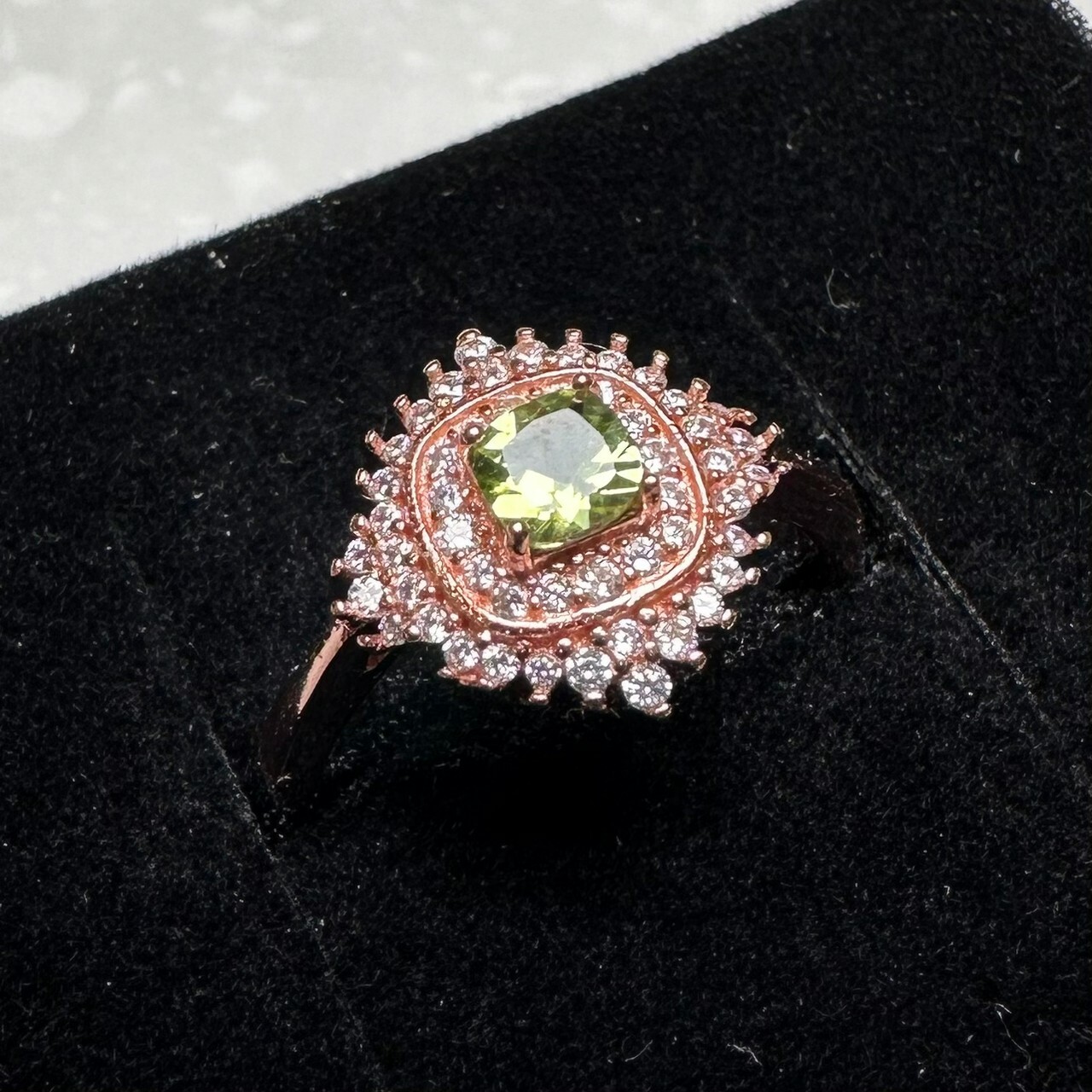 925銀戒指 橄欖石戒指