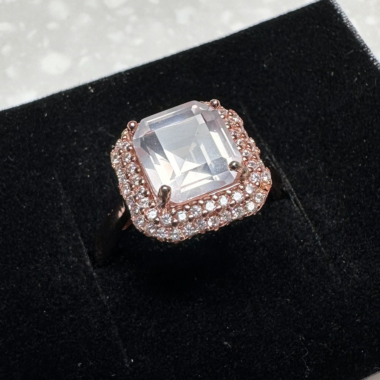 925銀戒指 粉水晶戒指