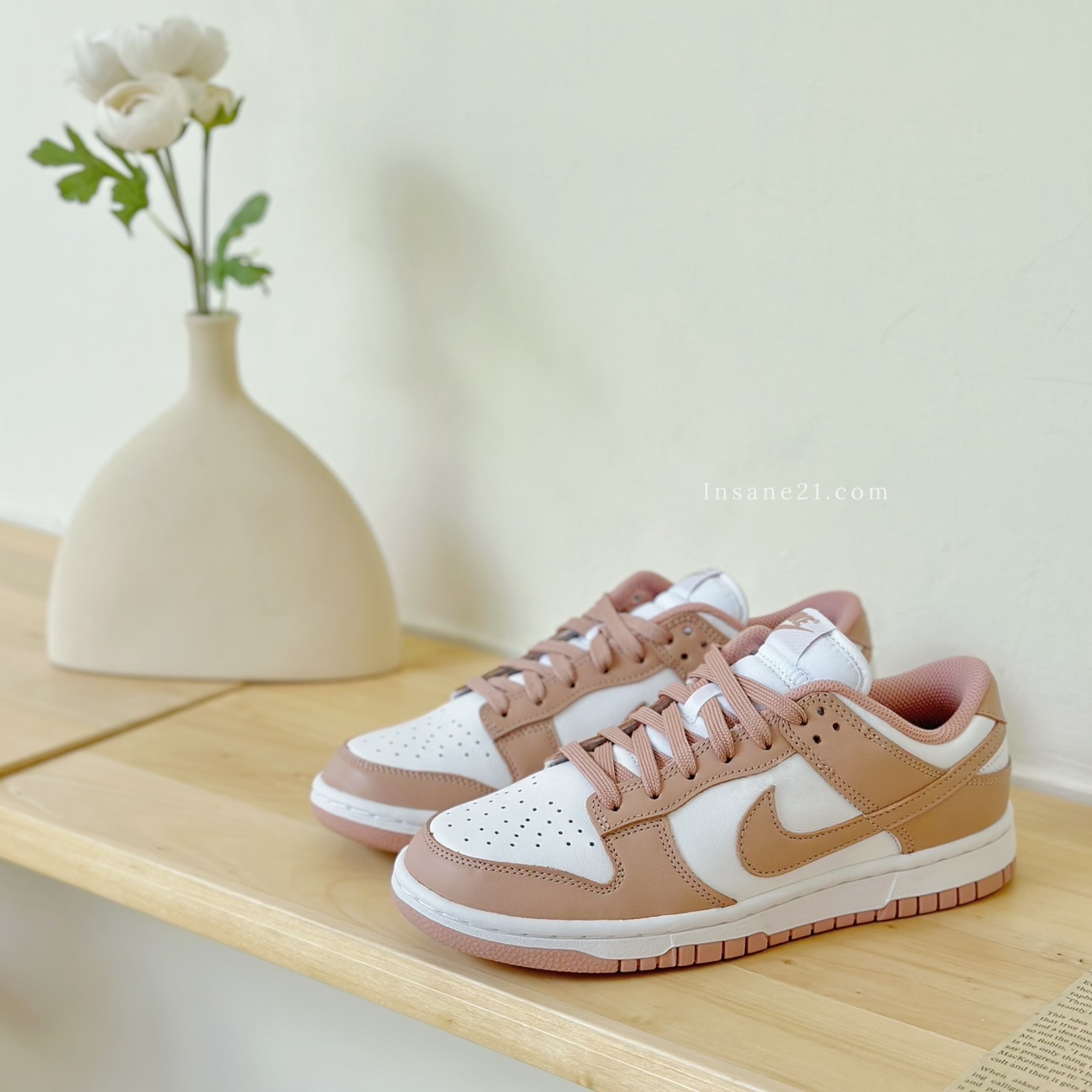 NIKE DUNK LOW ROSE WHISPER 乾燥玫瑰 中性鞋款 休閒 百搭 DD1503-118