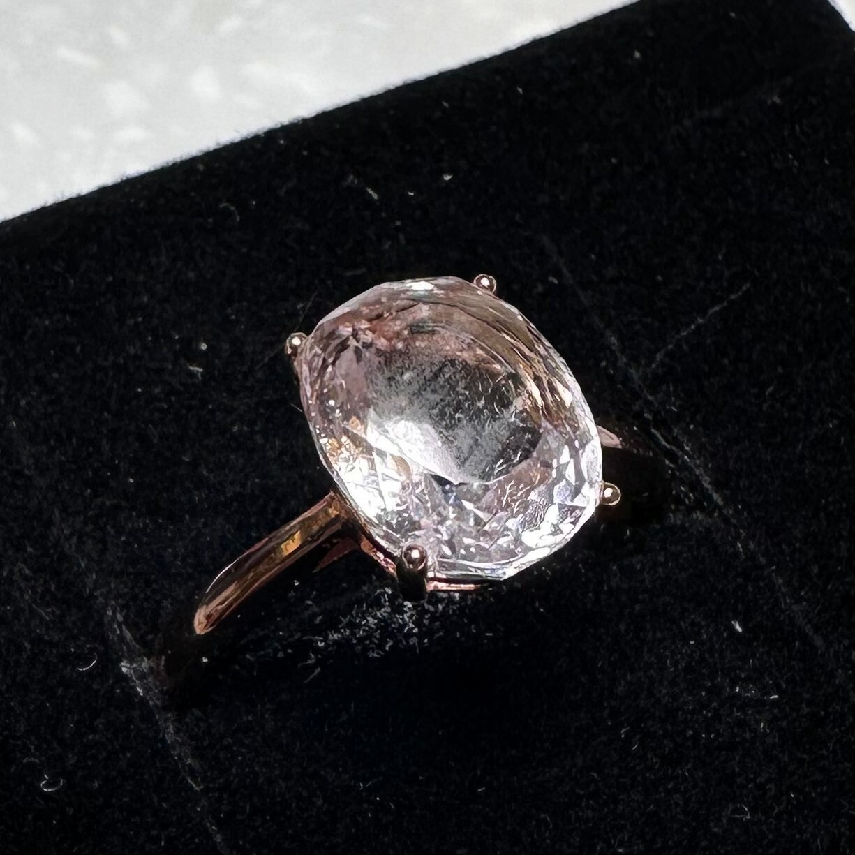 925銀戒指 粉水晶戒指