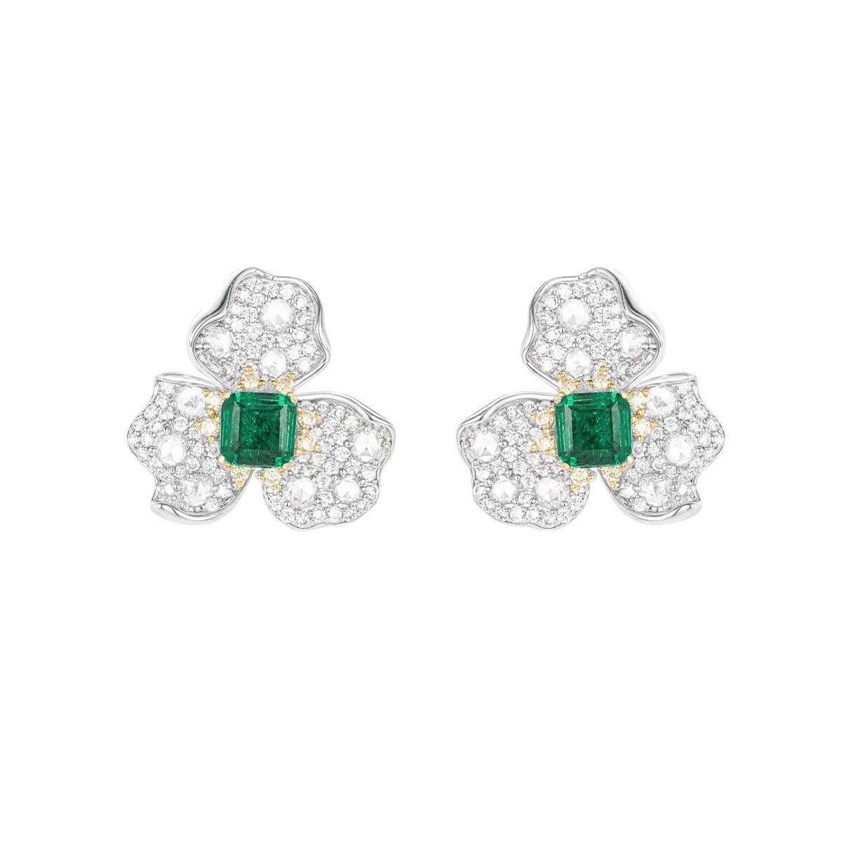 蘭鈴花耳釘 925銀耳環