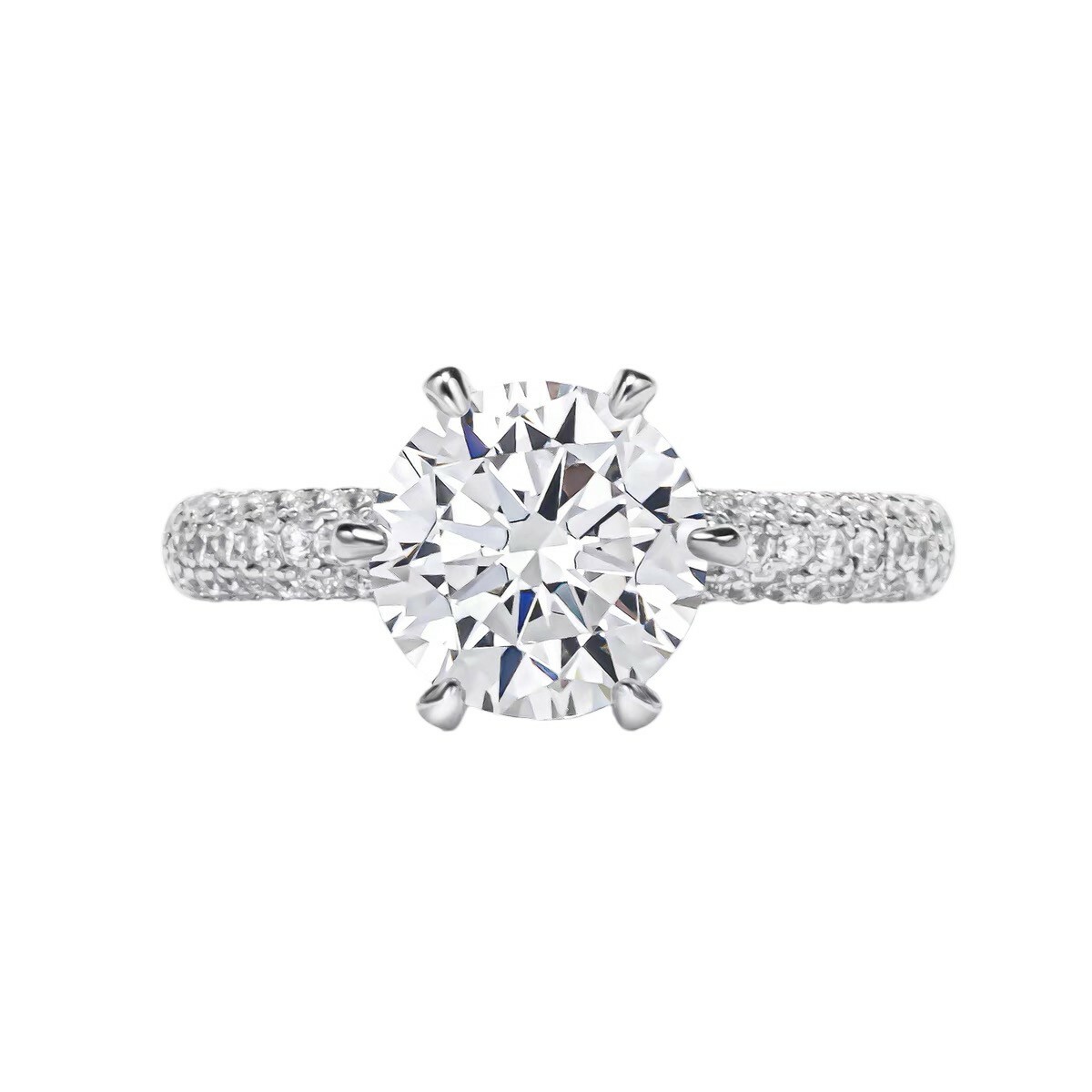 3克拉鑽戒 925銀戒指