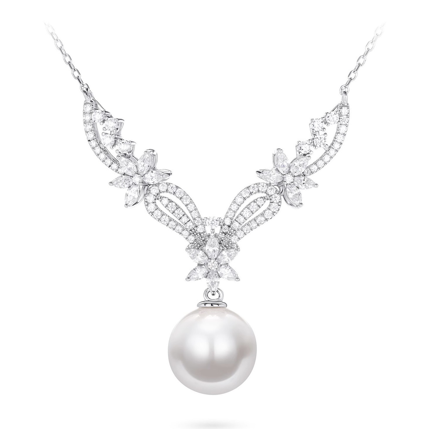 魚尾珍珠 925銀項鍊