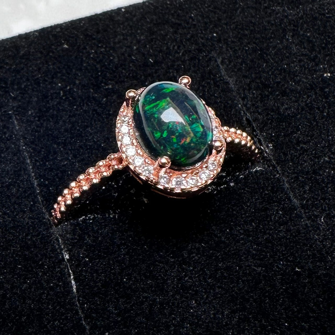 925銀戒指 蛋白石戒指