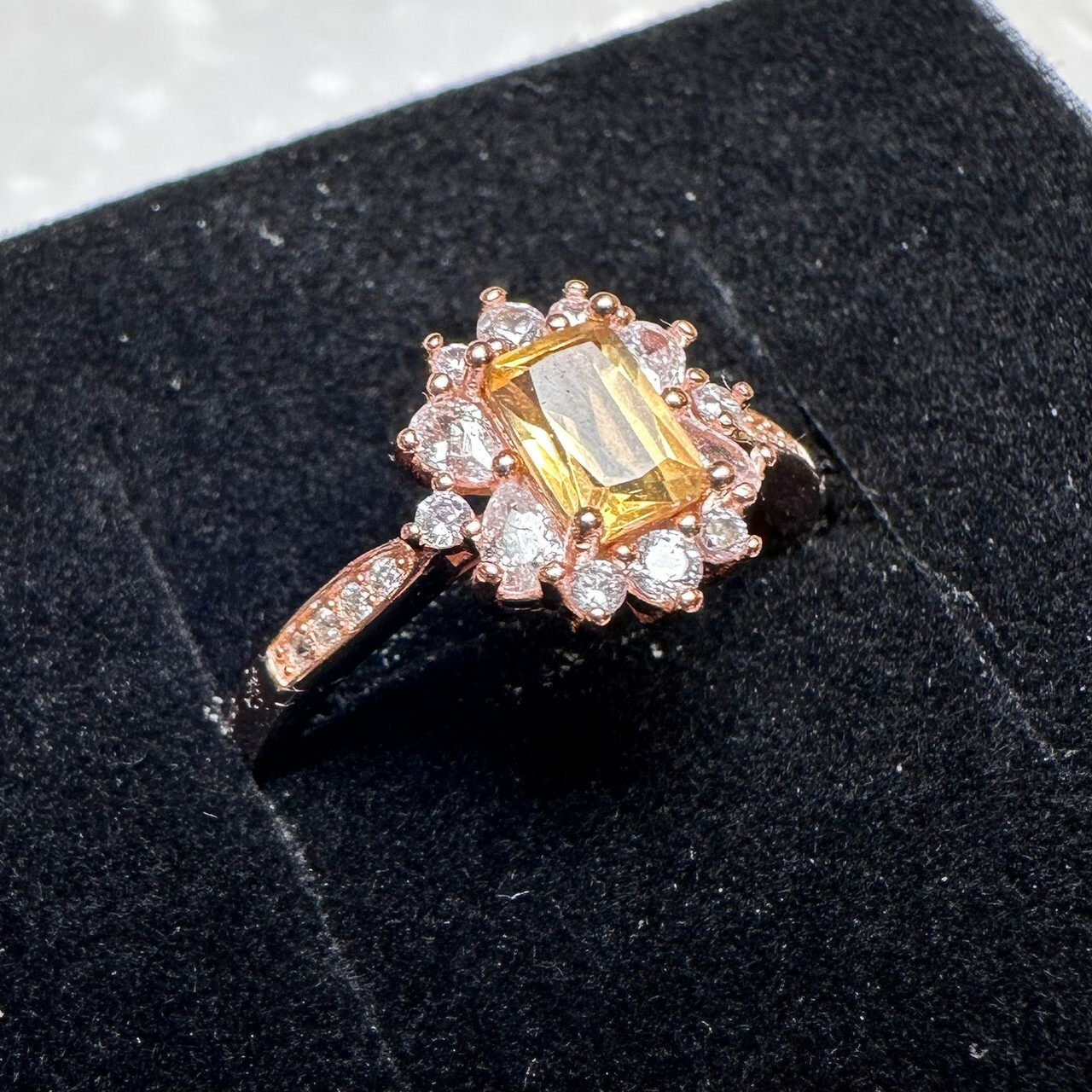 925銀戒指 黃水晶戒指