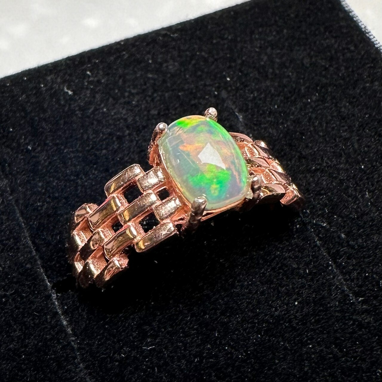 925銀戒指 蛋白石戒指