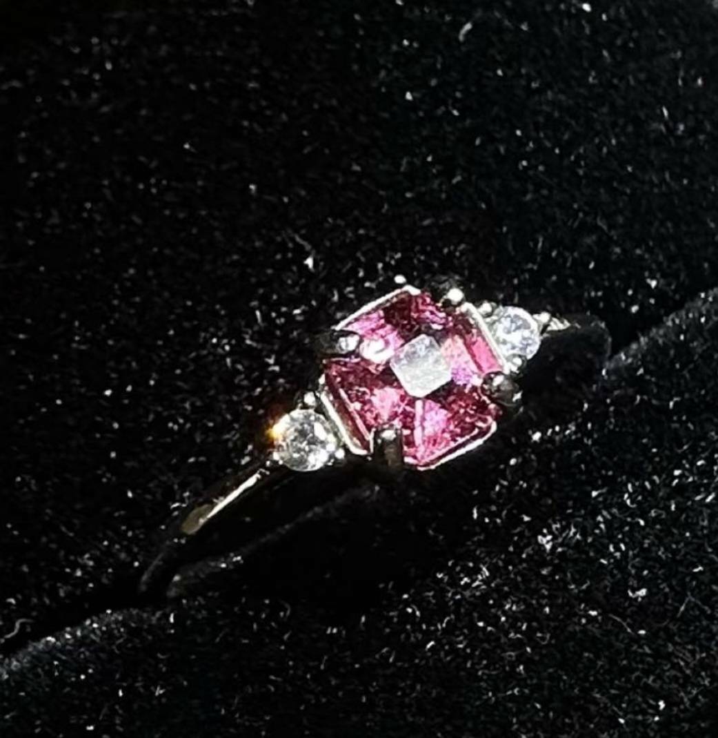925銀戒指 粉紅碧璽戒指