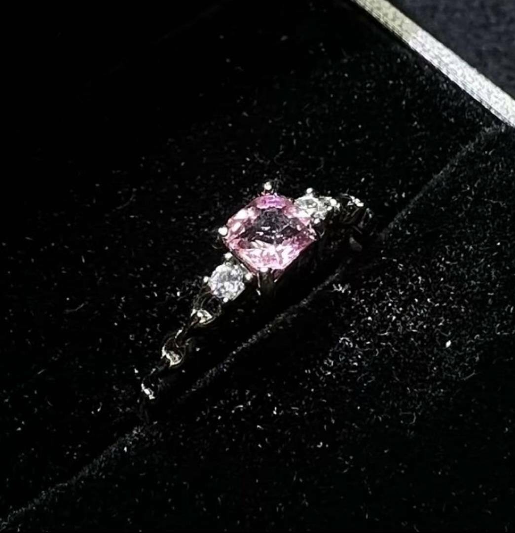 925銀戒指 粉紅碧璽戒指