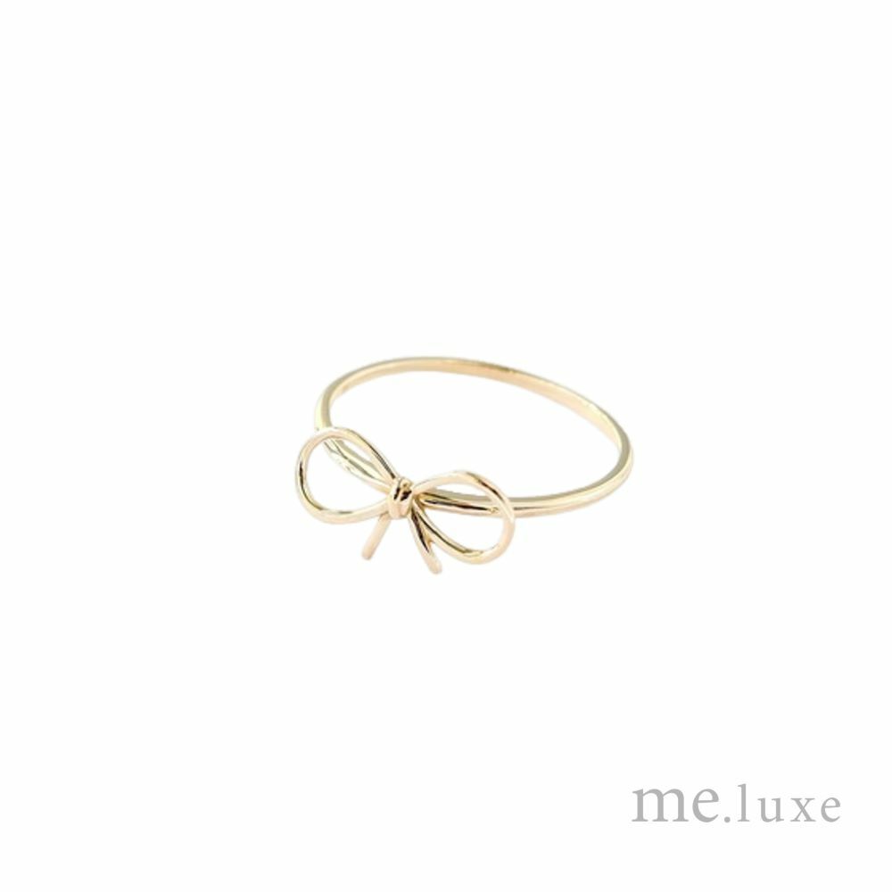 【me.luxe】K10蝴蝶結戒