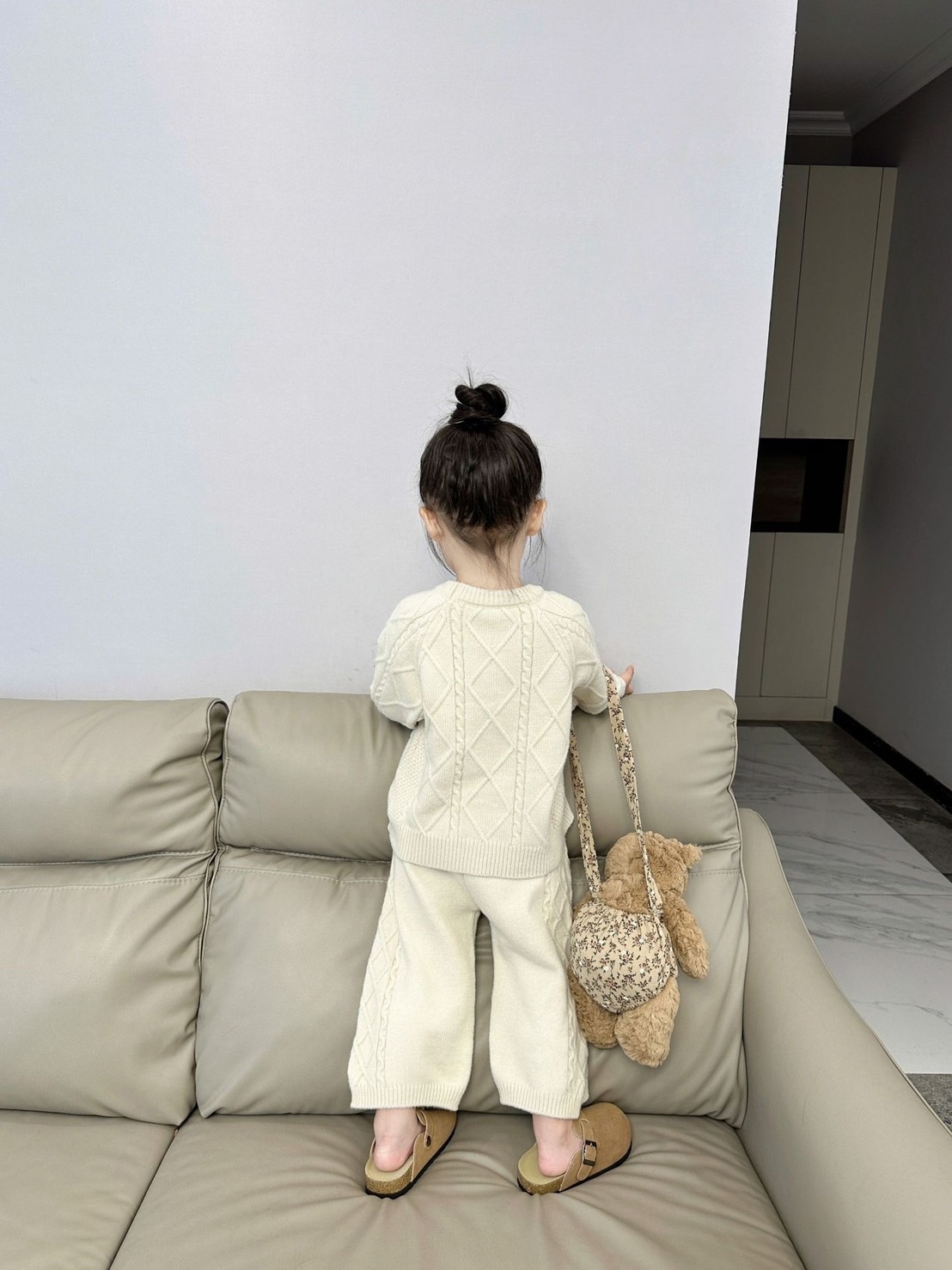 2色!復古麻花針織套裝組