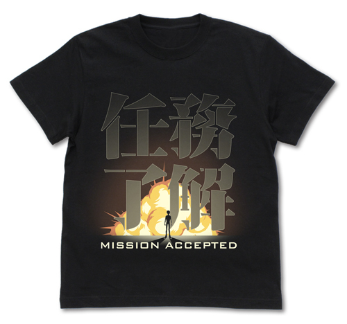 Cospa 0519 任務了解 Tシャツ [新機動戦記ガンダムW] BLACK