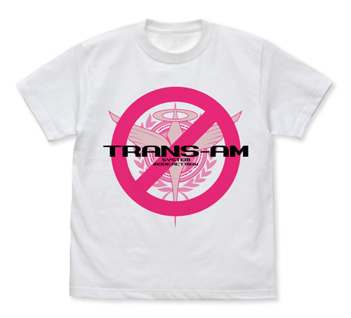 Cospa 0819 機動戦士ｶﾞﾝﾀﾞﾑ00 ﾄﾗﾝｻﾞﾑは使うなよ!Tｼｬﾂ/WHITE