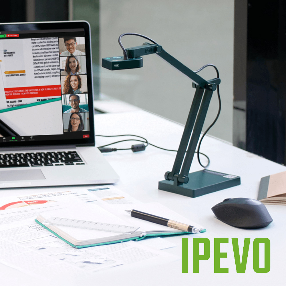 IPEVO V4K Ultra High Definition USB Document Camera Visualiser Ultra-HD 800萬像素超高畫質實物攝影機 視訊教學攝影機