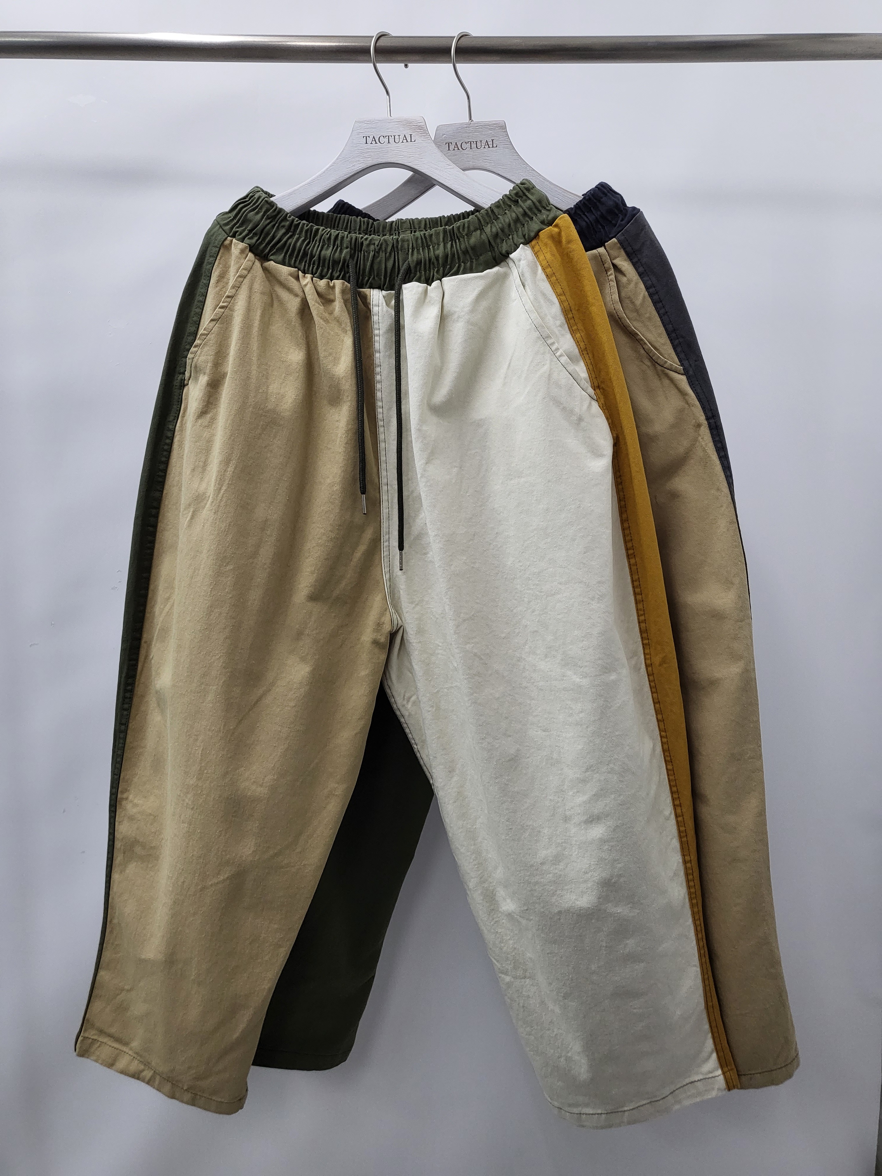 拼色鬆身褲 P2597