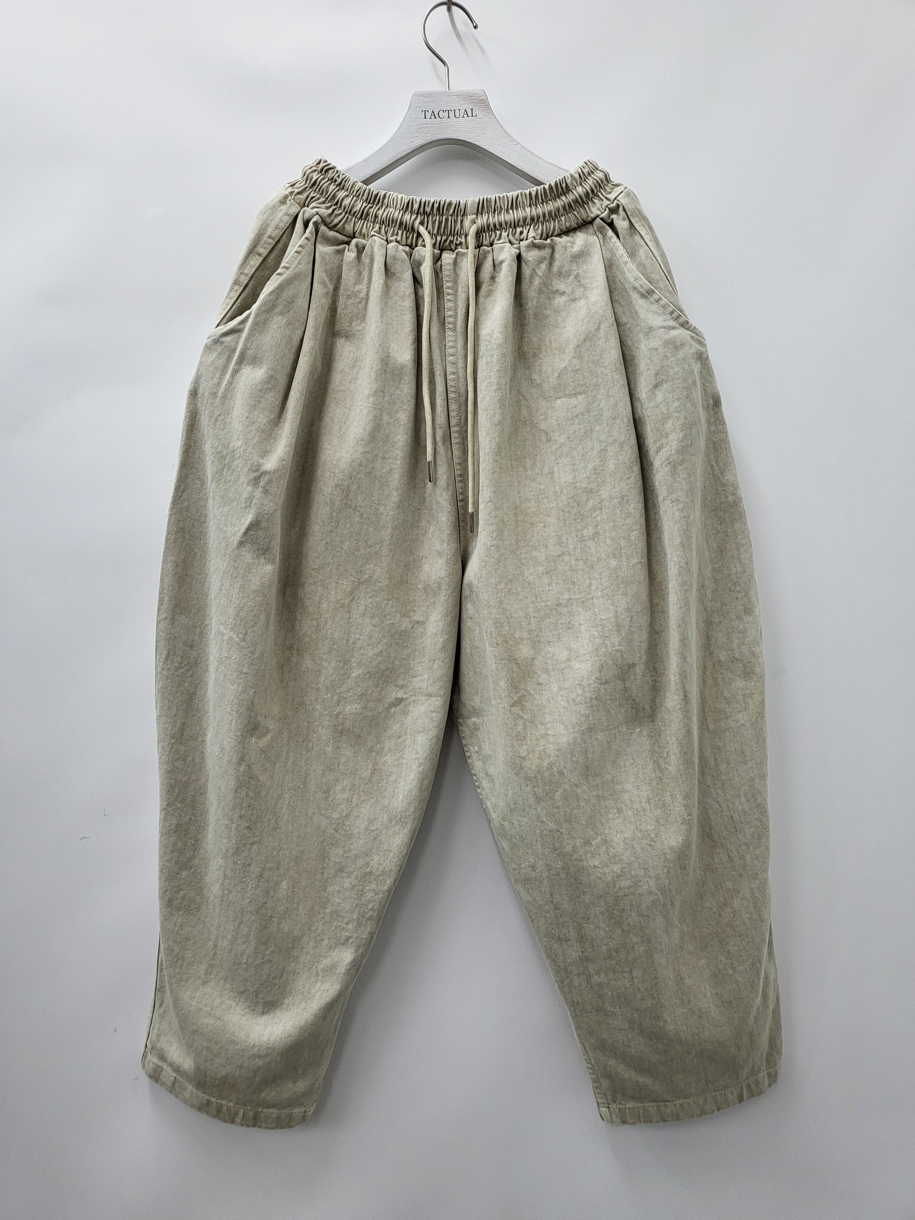 淨色洗水鬆身褲 P2594