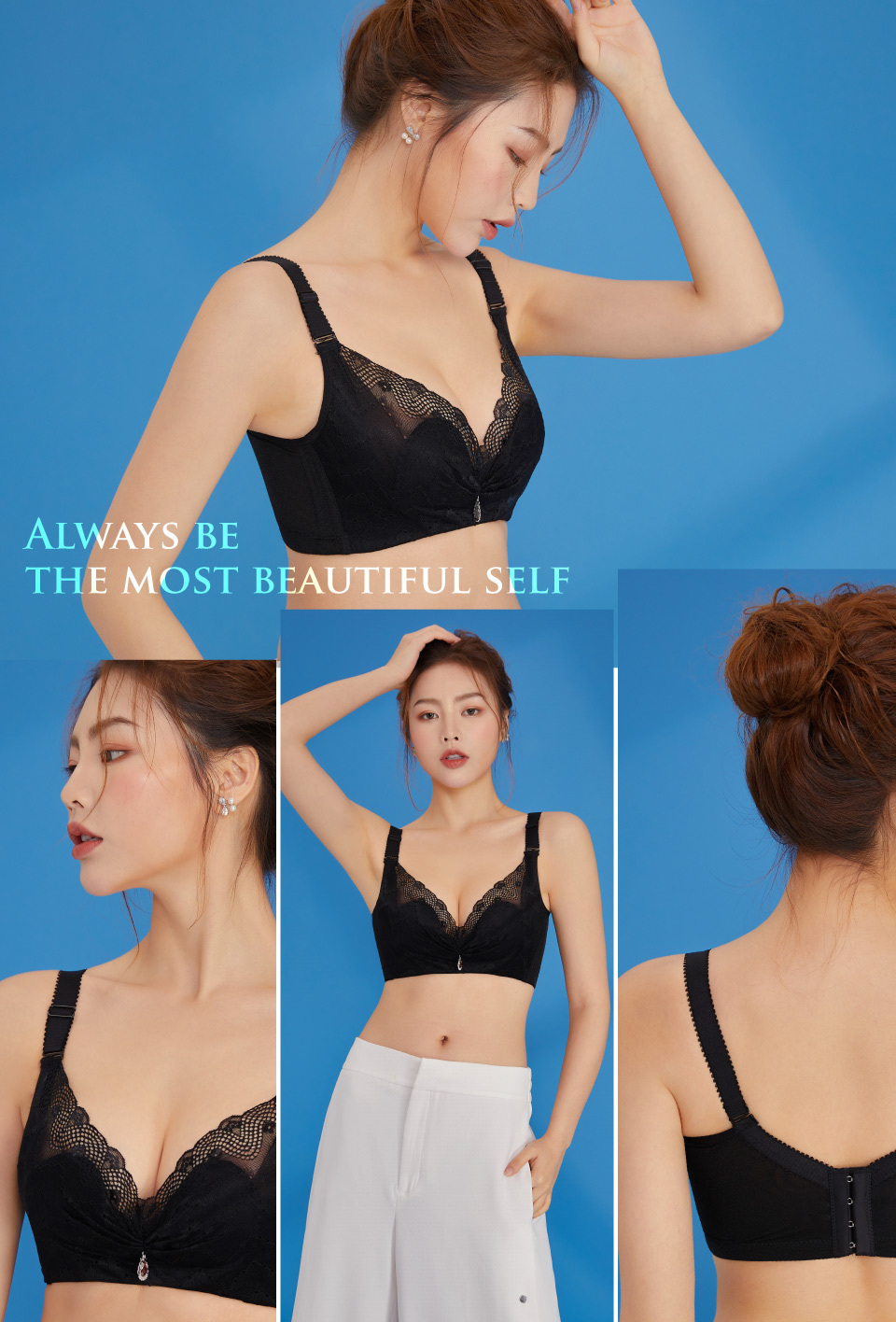 Olivia無鋼圈加大碼透氣柔棉內衣