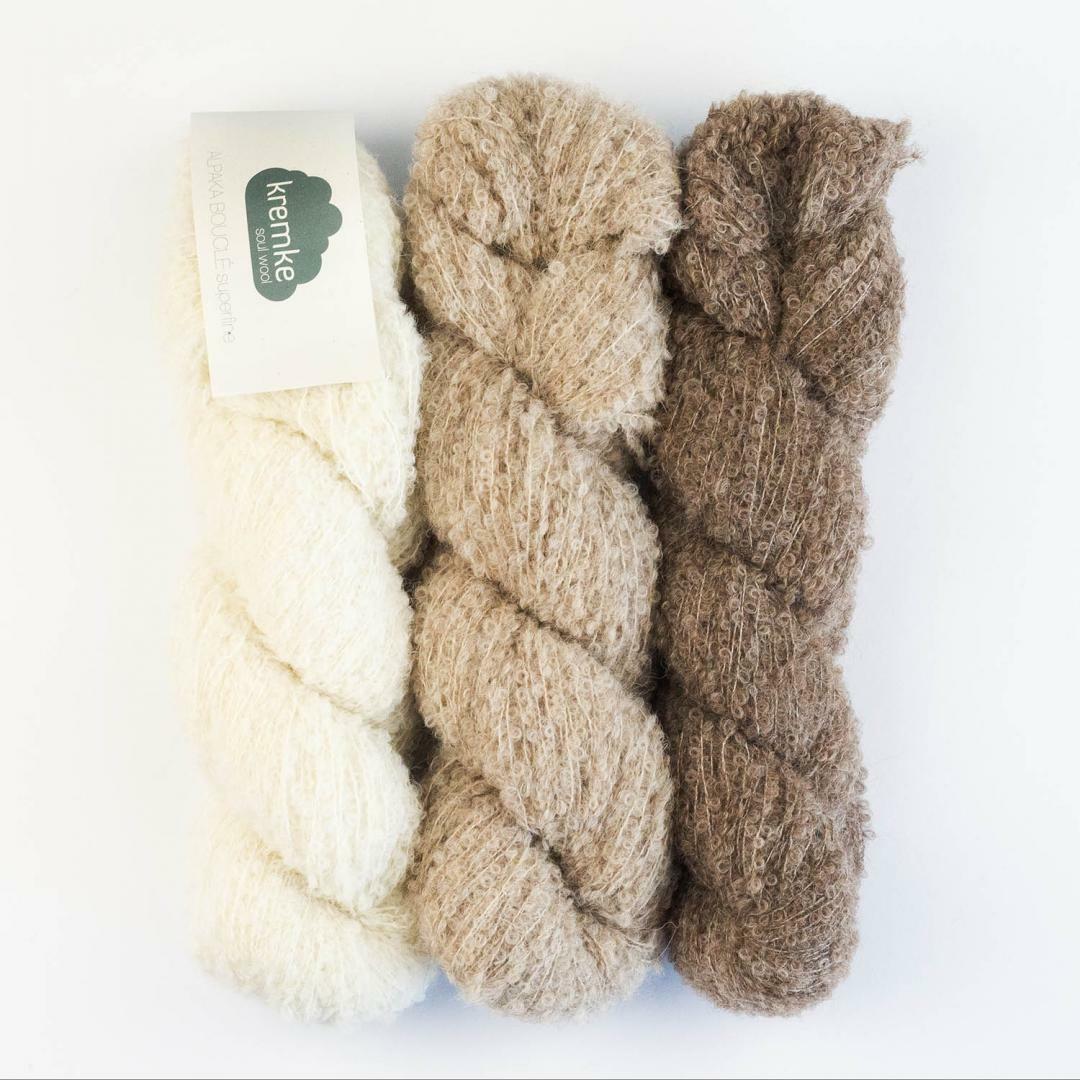 [Kremke Soul Wool] ALPACA BOUCLÉ 圈圈羊駝線