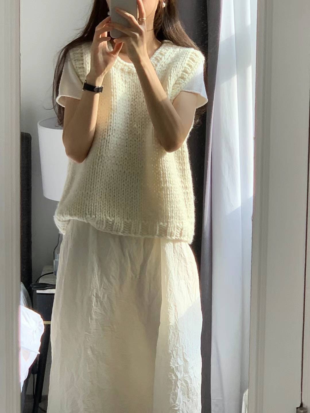 ᴋᴏʀᴇᴀ🇰🇷 - 羊毛針織圓領背心